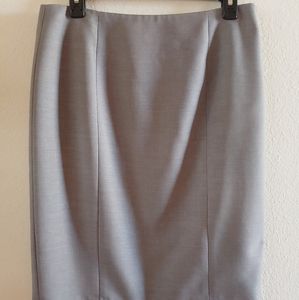 Business skirt, light gray.